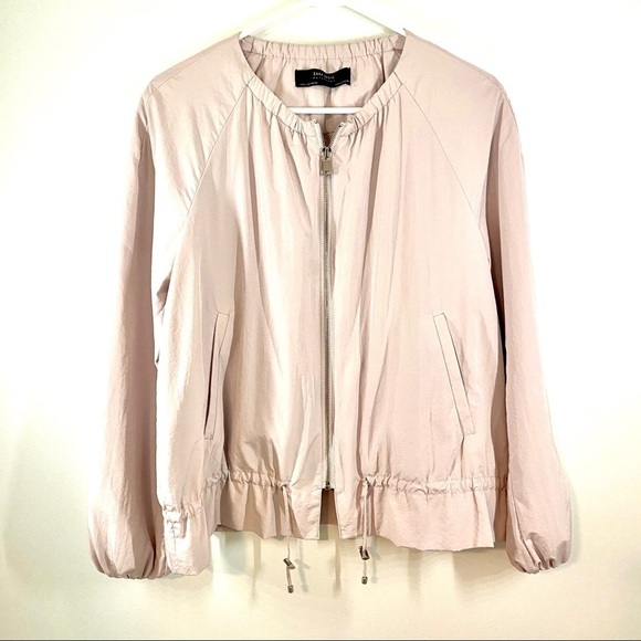 Zara Cinch Waist Bomber Jacket - Picture 3 of 8